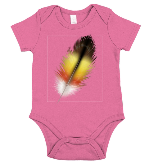 feather Short Sleeve Baby One-Piece