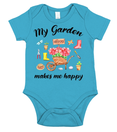 Garden Quote Hobby Gardener Gift Idea Short Sleeve Baby One-Piece