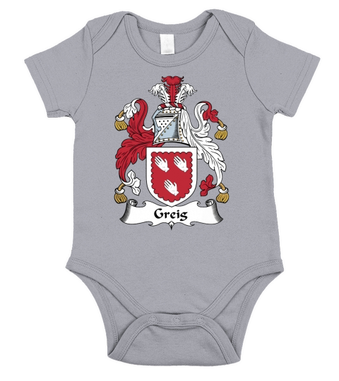 Greig Family Crest Scottish Family Crests Short Sleeve Baby One-Piece