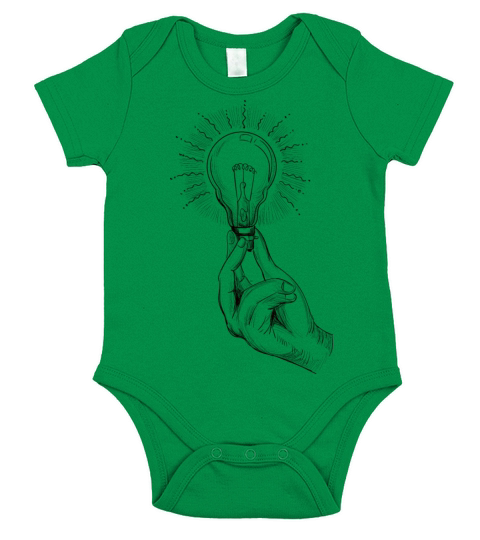 Idea Is A Gift Design Short Sleeve Baby One-Piece