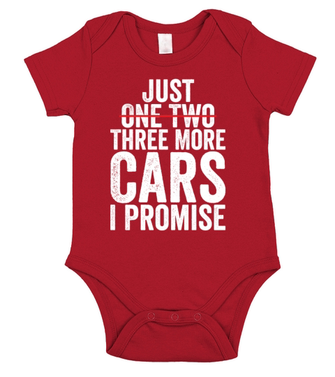 Just One Two Three More Cars I Promise Short Sleeve Baby One-Piece