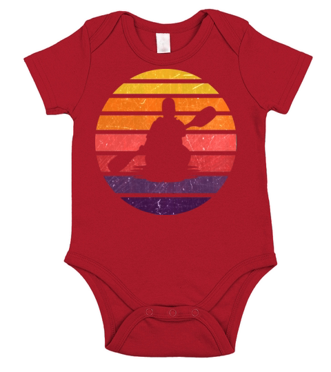 Kayak Kayaking Paddle Canoe Canoeing Gift Idea Short Sleeve Baby One-Piece