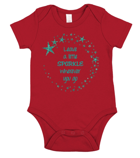 Leave a Little Sparkle Wherever You Go Short Sleeve Baby One-Piece