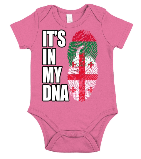 Maldivian And Georgian Mix Heritage DNA Flag Short Sleeve Baby One-Piece