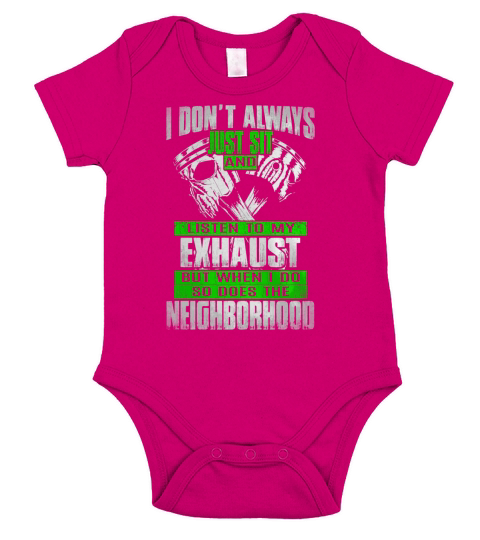 Mechanic - Listen To My Exhaust... Short Sleeve Baby One-Piece