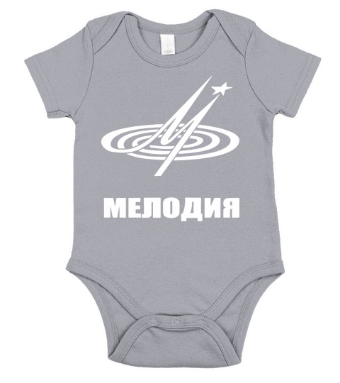Melodiya Melodija Russian Record Label T-Shirt Short Sleeve Baby One-Piece