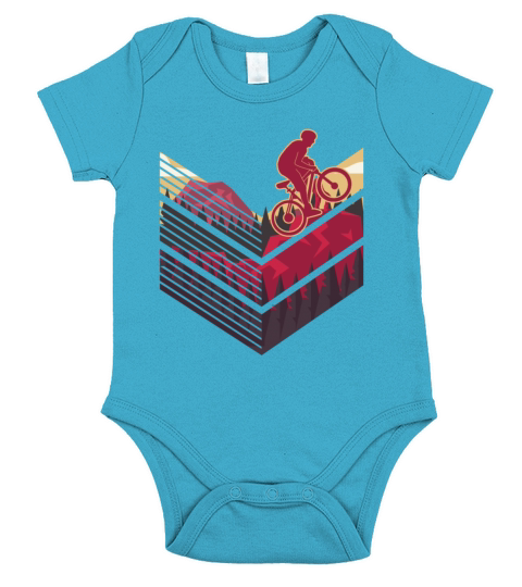 Mountain Bike MTB Downhill Single Track Cyclist Short Sleeve Baby One-Piece