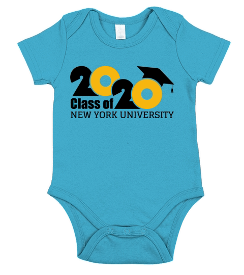 New York University Class of Graduation 2020 Short Sleeve Baby One-Piece