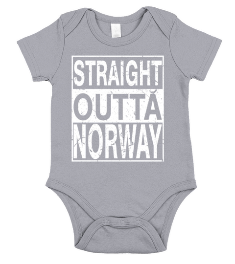 Norway Straight Outta Norway Short Sleeve Baby One-Piece