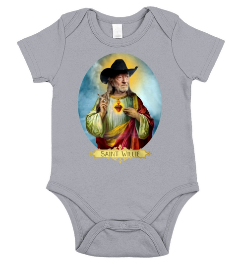 Saint Willie Nelson Prayer Candle shirt Short Sleeve Baby One-Piece