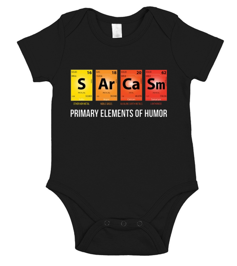 SARCASM MENDELEEV HUMOR PERIODIC ELEMENTS Short Sleeve Baby One-Piece