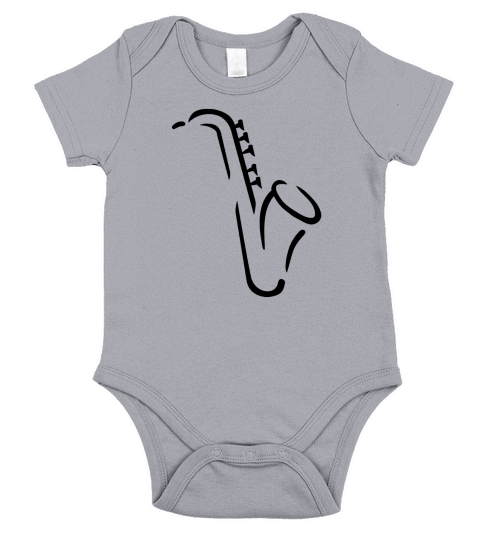 Saxophone T-Shirts - Mens T-Shirt Short Sleeve Baby One-Piece