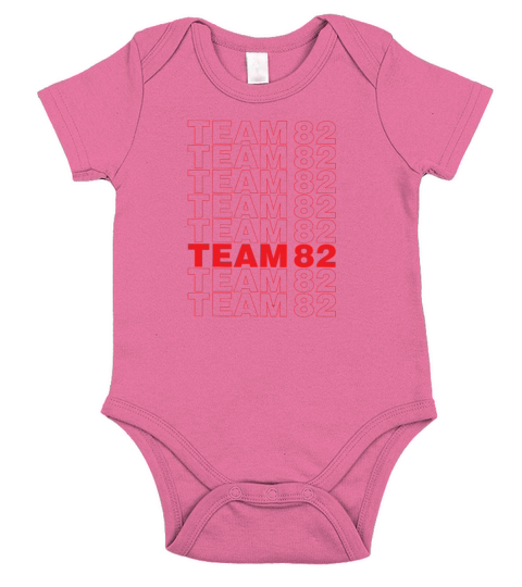 Team 82 tshirt by RedRacingTeam Short Sleeve Baby One-Piece