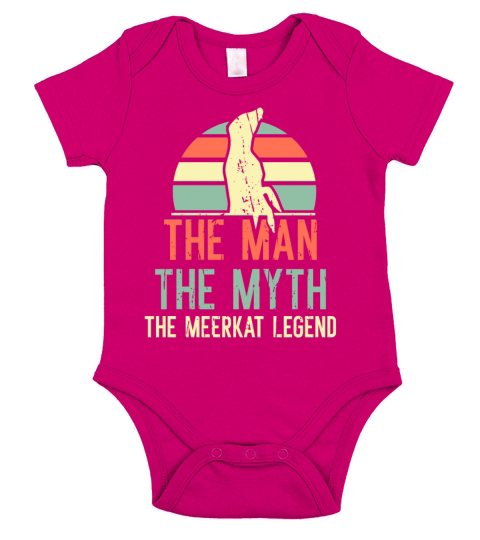 The Man The Myth The meerkat Legend Short Sleeve Baby One-Piece