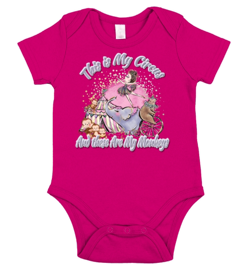 This Is My Circus Carnival Themed These Are My Short Sleeve Baby One-Piece