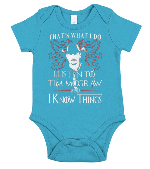 Tim McGraw I KNOW THINGS Short Sleeve Baby One-Piece