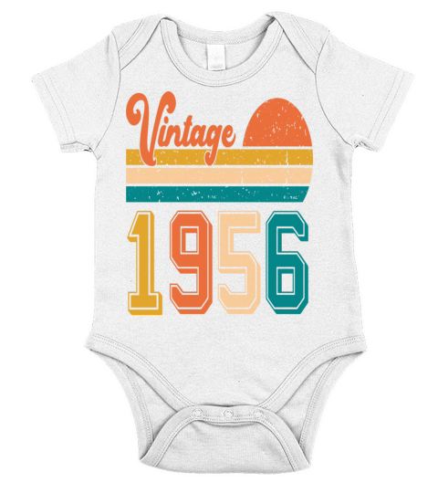 Vintage 1956 birthday gift Short Sleeve Baby One-Piece