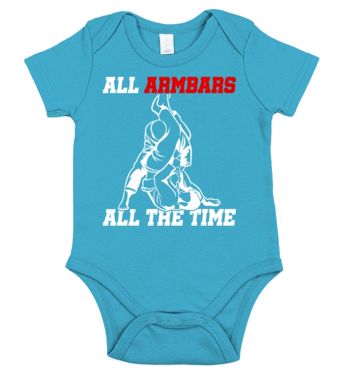 Vintage Jiu Jitsu All Armbars All the Time Grappl Short Sleeve Baby One-Piece