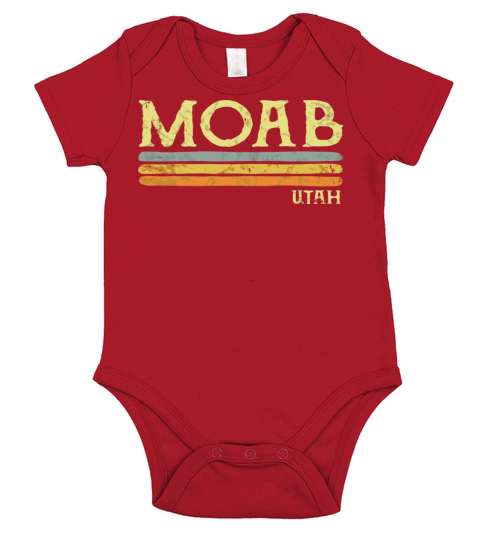 Vintage Moab Utah Ut Love Souvenir Short Sleeve Baby One-Piece