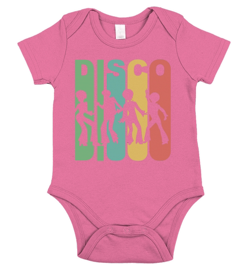 Vintage Retro 1970s Disco Dancer Short Sleeve Baby One-Piece