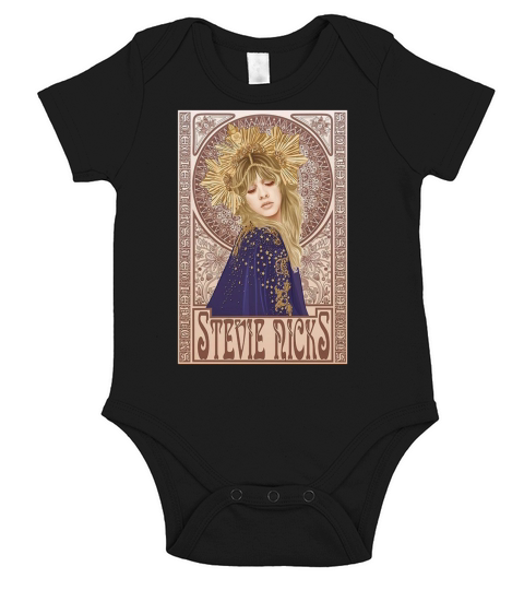 Vintage Stevie Nicks shirt Short Sleeve Baby One-Piece