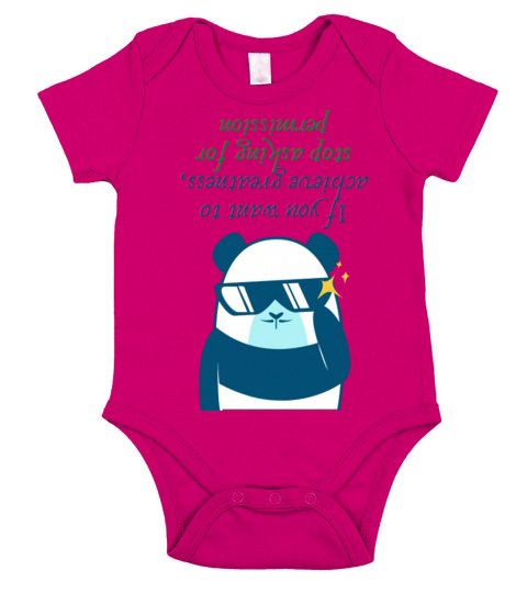 Want To Achieve Greatness Stop Sking Or Permission Short Sleeve Baby One-Piece