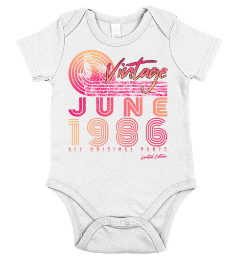 Year Of Construction 1986 June Short Sleeve Baby One-Piece