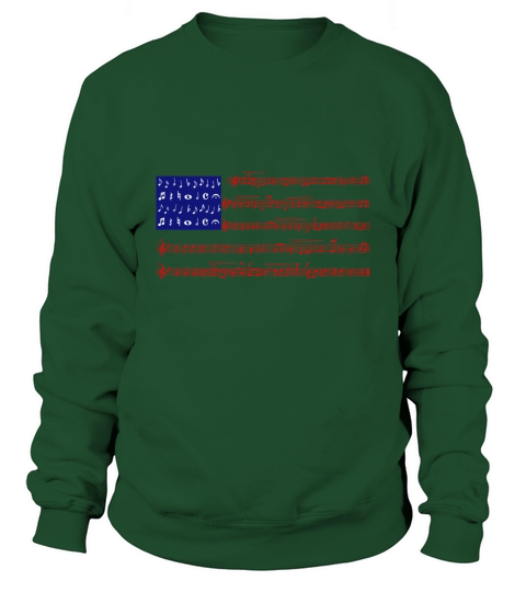 4th Of July Gift Independence Music Note America Flag shirt Sweatshirt Unisex