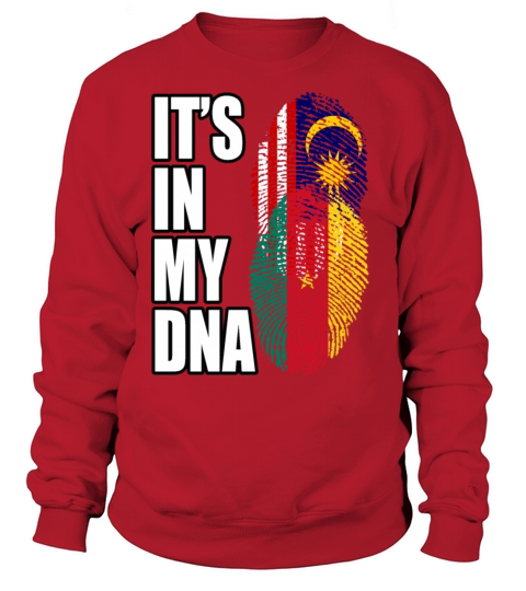 Malaysian And Cameroonian Mix Heritage DNA Flag Sweatshirt Unisex