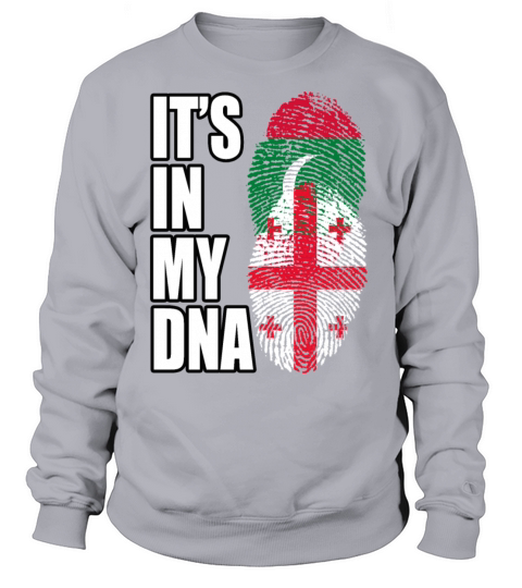 Maldivian And Georgian Mix Heritage DNA Flag Sweatshirt Unisex