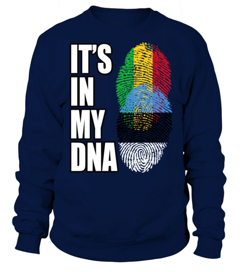Malian And Estonian Mix Heritage DNA Flag Sweatshirt Unisex