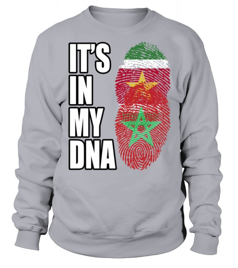 Surinamese And Moroccan Vintage Heritage DNA Flag Sweatshirt Unisex