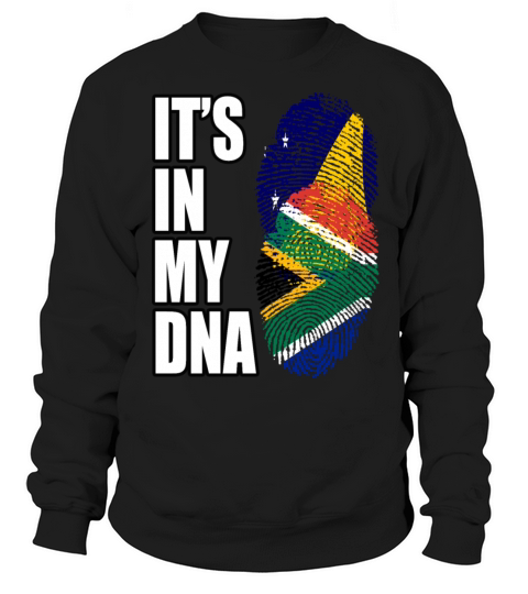 Tokelauan And South African Mix Heritage DNA Flag Sweatshirt Unisex
