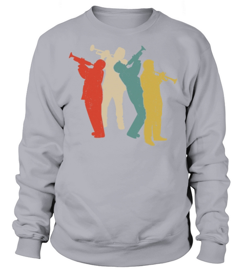 Trumpet Player Retro Vintage Sweatshirt Unisex