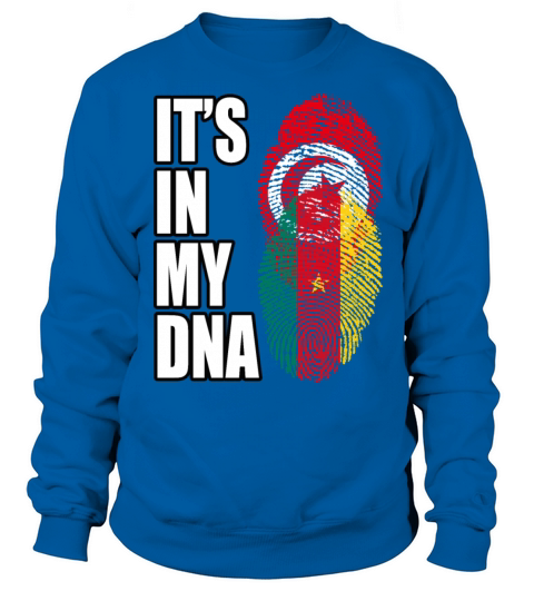 Tunisian And Cameroonian Mix Heritage DNA Flag Sweatshirt Unisex