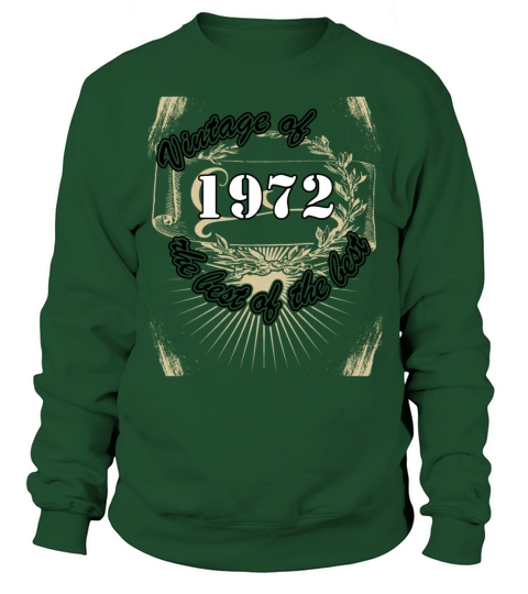 Vintage 1972 Birthday Saying Retro 50 Years Sweatshirt Unisex