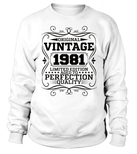 Vintage 1981 Original Limited Edition Sweatshirt Unisex