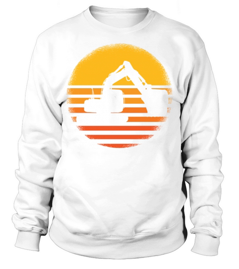 Vintage Retro Excavator Sweatshirt Unisex