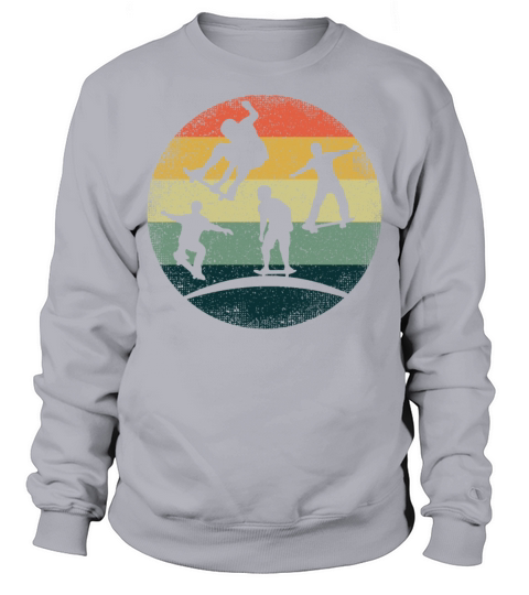 Vintage Skating Boarding Skate Skateboard Sweatshirt Unisex