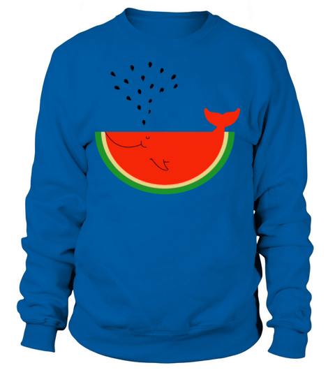Watermelon Whale Sweatshirt Unisex