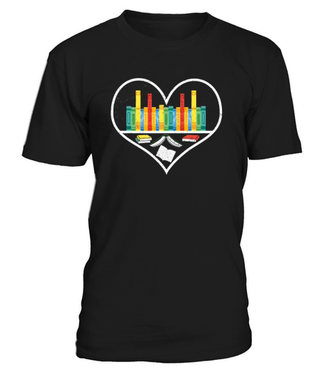 Book Lover Books Inside a Heart Gift for Librarian T-Shirt Unisex