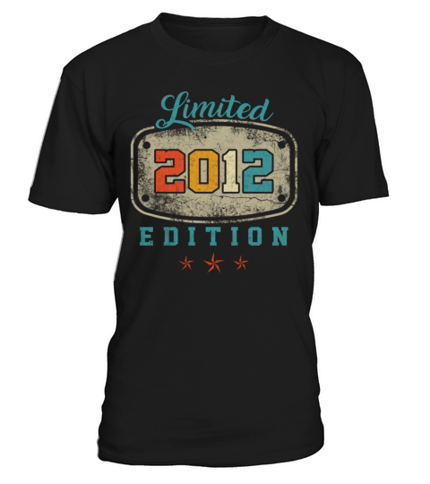 Limited 2012 Edition Birth Vintage 10th Birthday T-Shirt Unisex