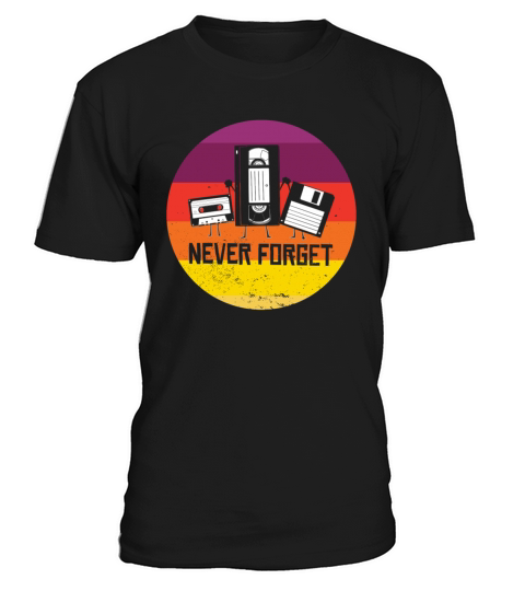 Never Forget Funny Vintage Cassette Tape T-Shirt Unisex