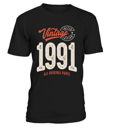 Vintage Born in 1991 - 31st Birthday Retro T-Shirt Unisex