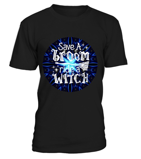 Witchy Funny Quote On a Mandala Blue T-Shirt Unisex
