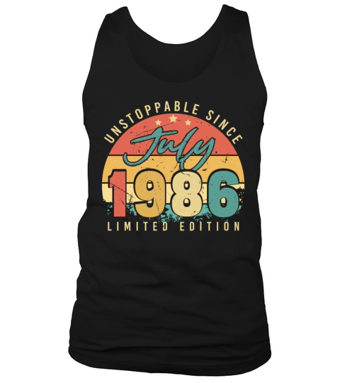Building Year 1986 In July Tank Top Unisex
