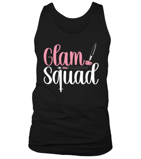 Glam Squad Funny Makeup Cheer Tank Top Unisex
