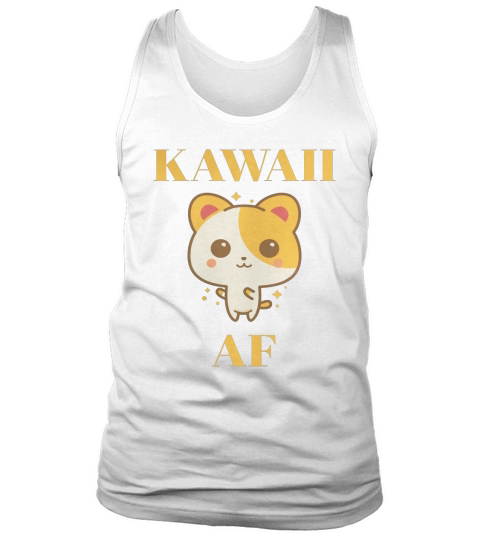 Kawaii AF Shirt Cute Anime Style Japanese Character Tops - Rabbit Skins Baby Onesie Tank Top Unisex