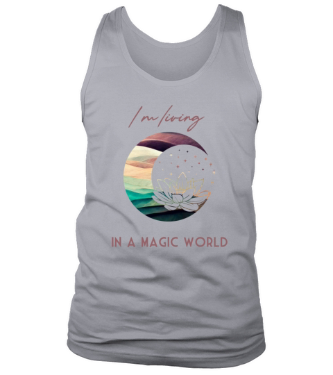Magic Spiritual Desert Moon Water Lily Tank Top Unisex