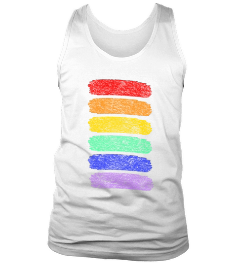 Pride Month - LGBTQ - Rainbow Stripes Tank Top Unisex